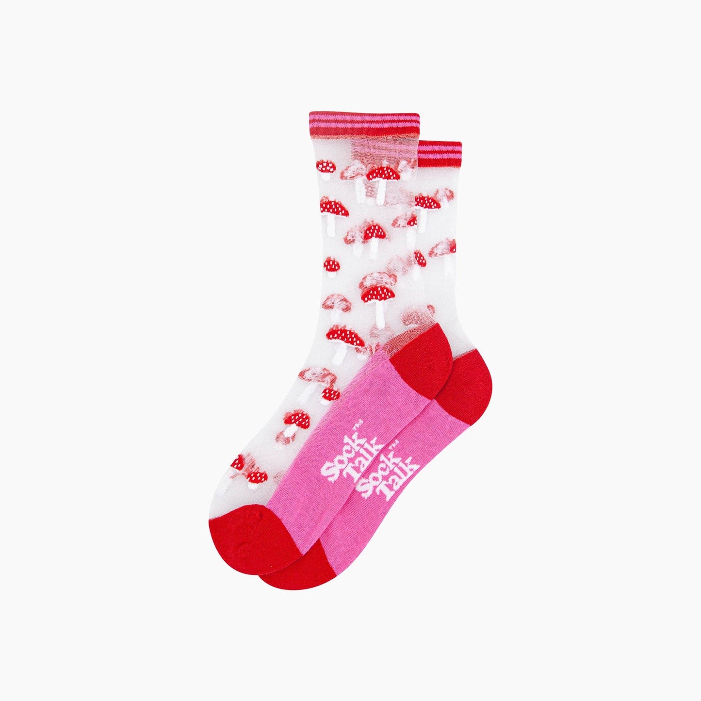 Mushroom Sheer Socks