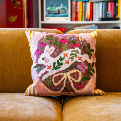 BOUNDING BUNNY - Tapestry Needlepoint Cushion Kit