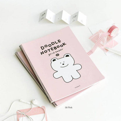 Doodle B5 Spiral Notebook - Grid