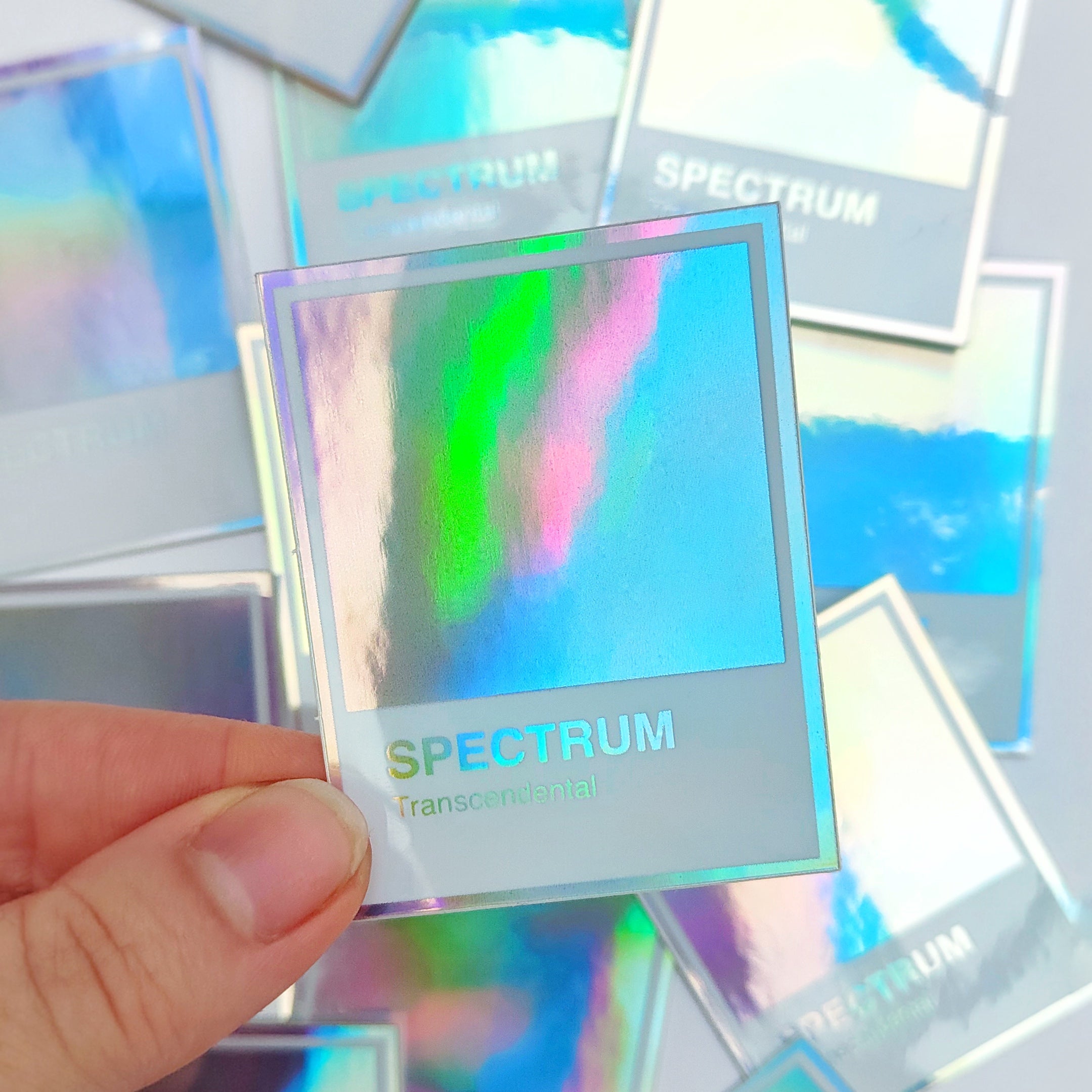 Spectrum Color Sticker Spectrum Polaroid Holographic Sticker – Mimo