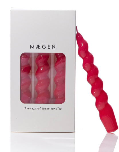 Dark Pink Wavy Candles