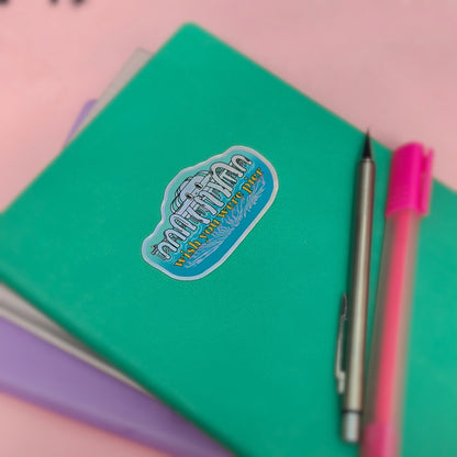 Wish You Were Pier - North Pier Brighton - Holographic Vinyl Sticker - Wholesale Case of 6 Units