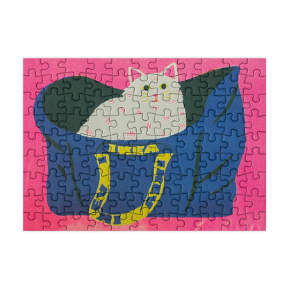 Cat in a bag - 99 Piece Mini Jigsaw Puzzle