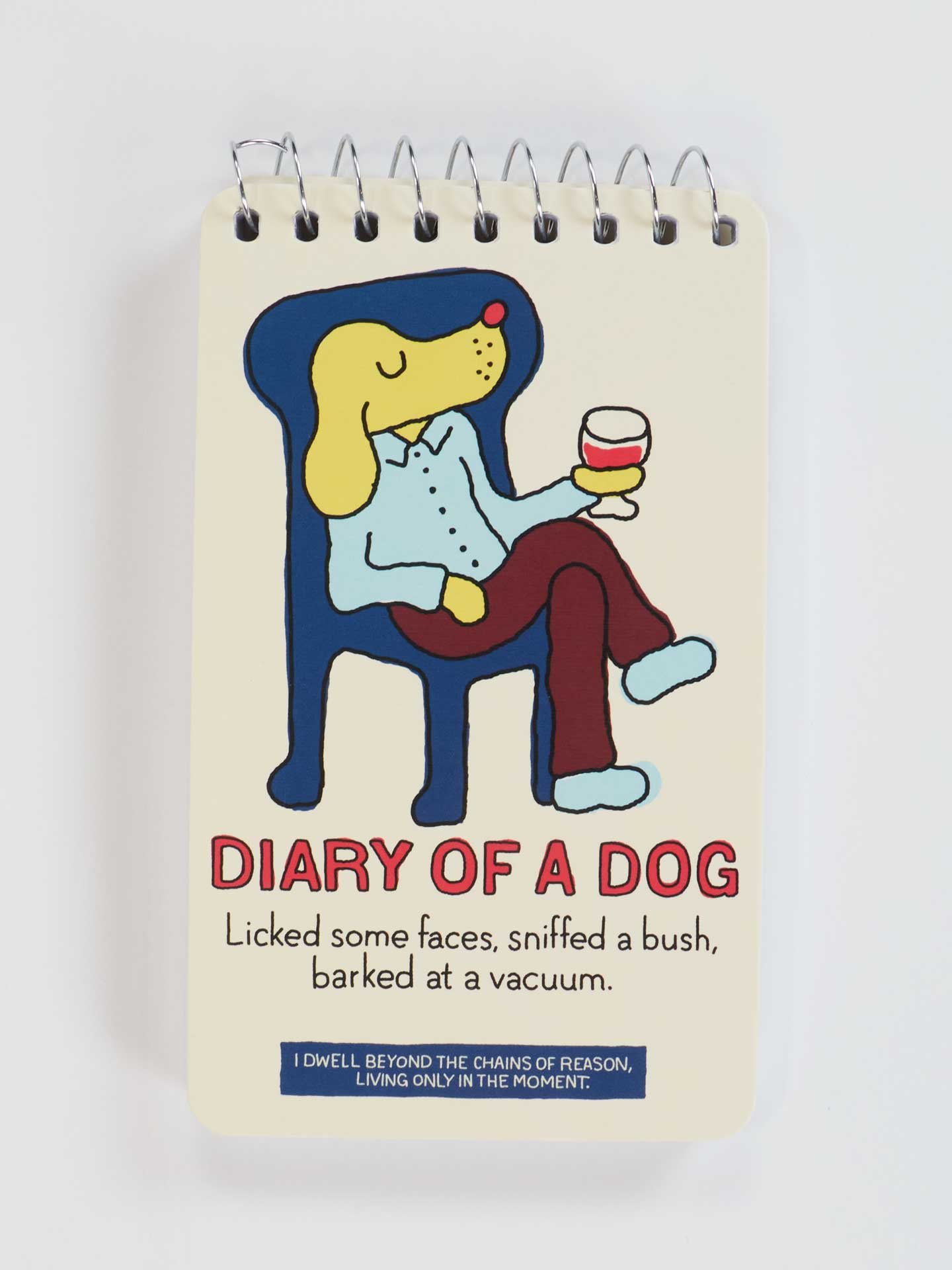 PP106 Diary Of A dog. Licked 3x5 Spiral Notebook