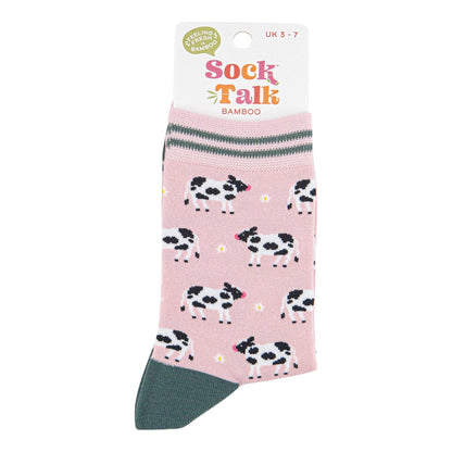 Pink Cow Socks