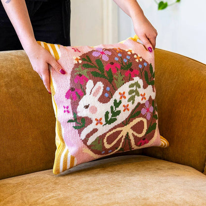 BOUNDING BUNNY - Tapestry Needlepoint Cushion Kit