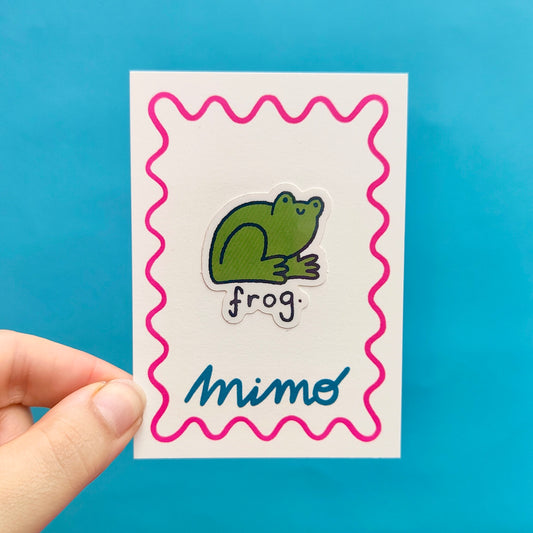 Frog.  - Vinyl Sticker - Wholesale Case of 6 Units