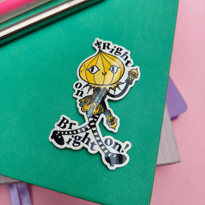 Right On, Brighton! Pavvy The Pavilion Girl - Vinyl Sticker - Wholesale Case of 6 Units