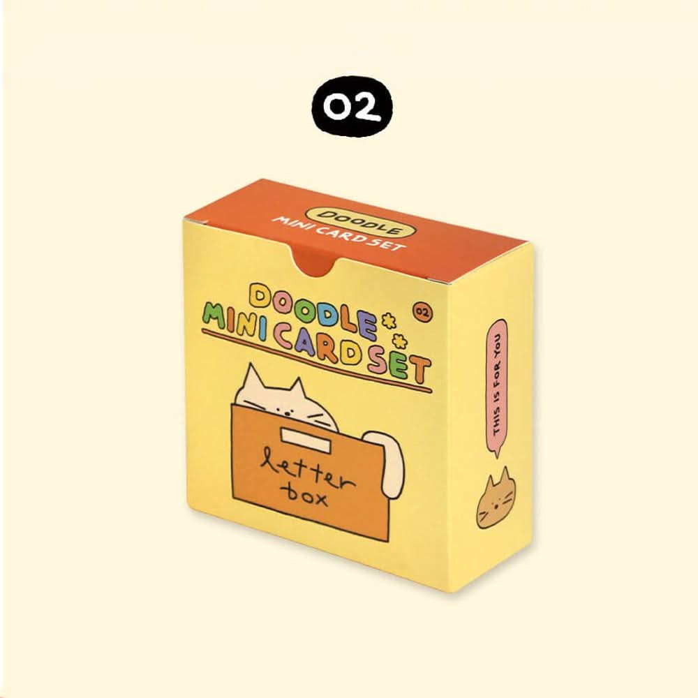 Doodle Mini Card Set – 24 Note Cards and Envelopes
