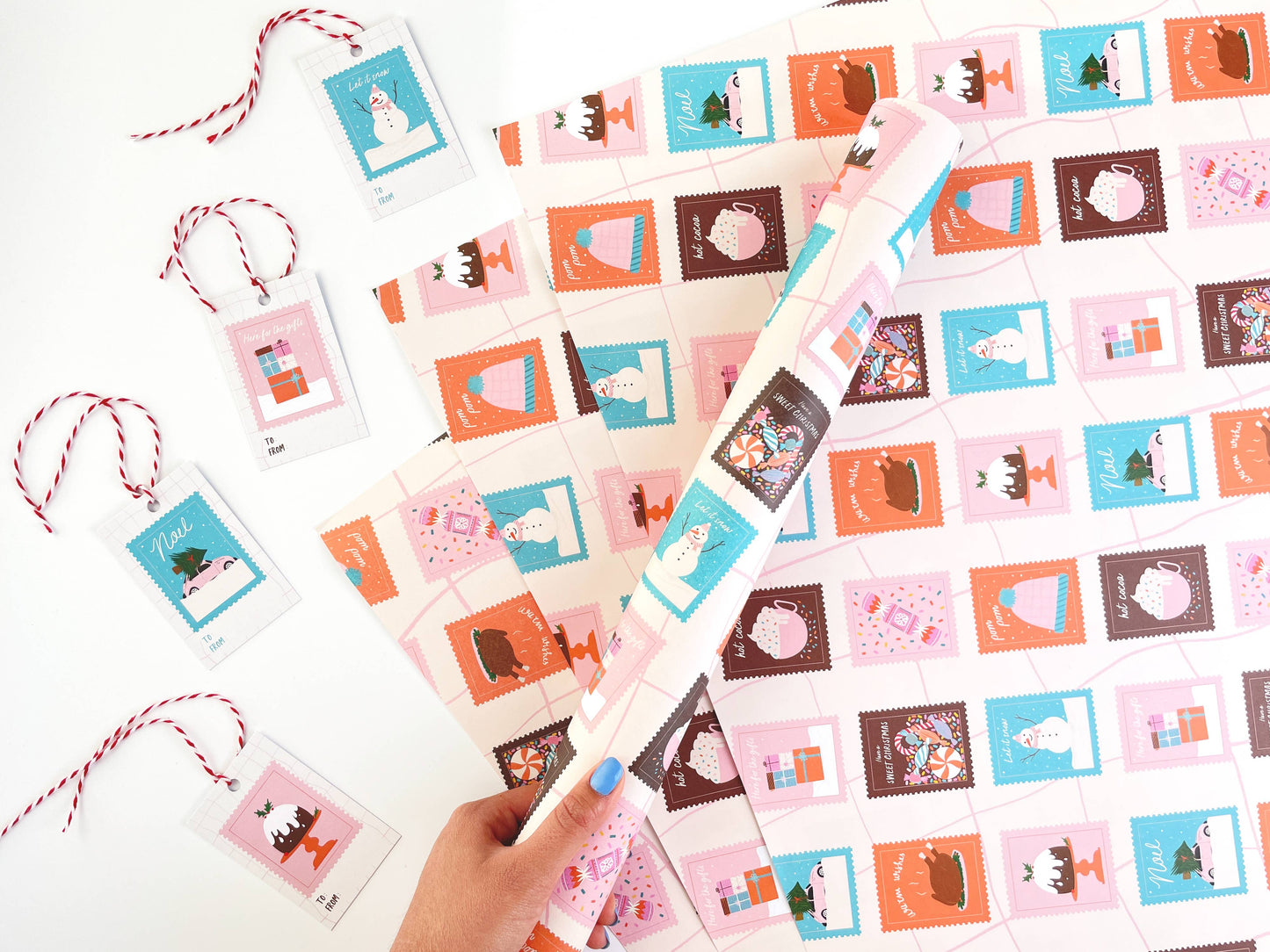 Snail Mail Christmas Wrapping Paper | Seasonal Gift Wrap