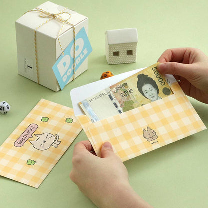 Doodle Gift Envelope Set With Stickers