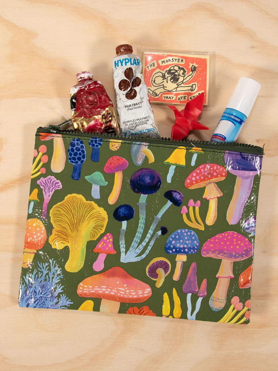 Recycled Material Large Storage Zip Pouch