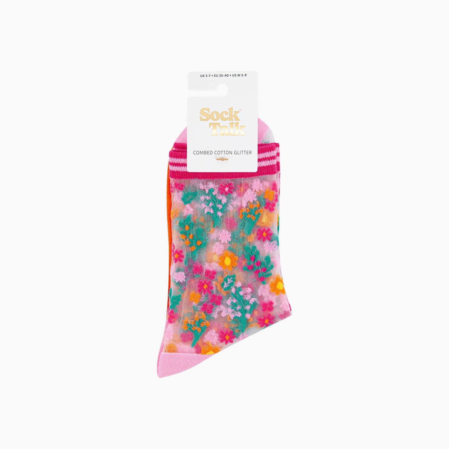 Ditsy Floral Sheer Socks