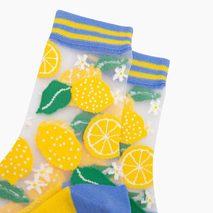 Lemons Sheer Socks