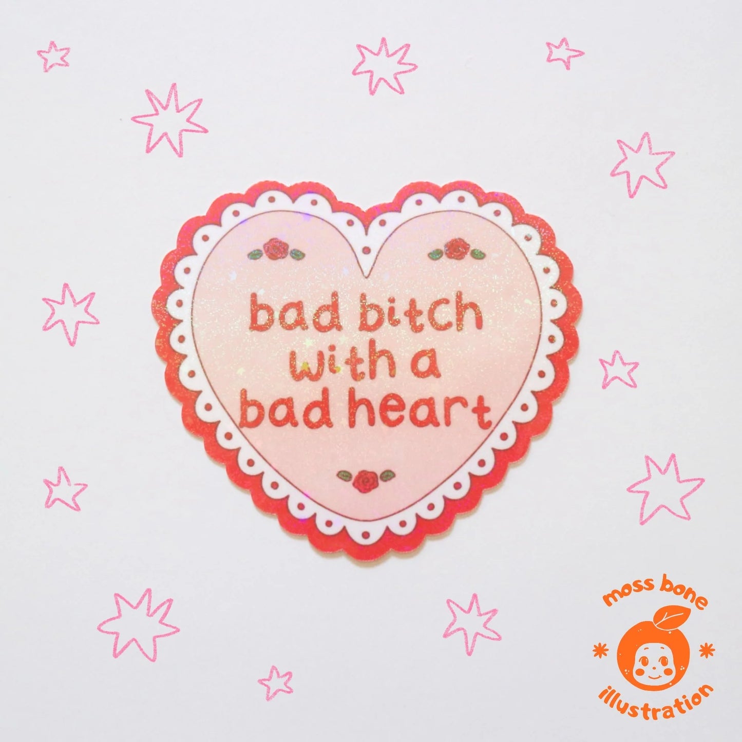 Bad Bitch Stickers - Pink