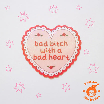Bad Bitch Stickers - Pink