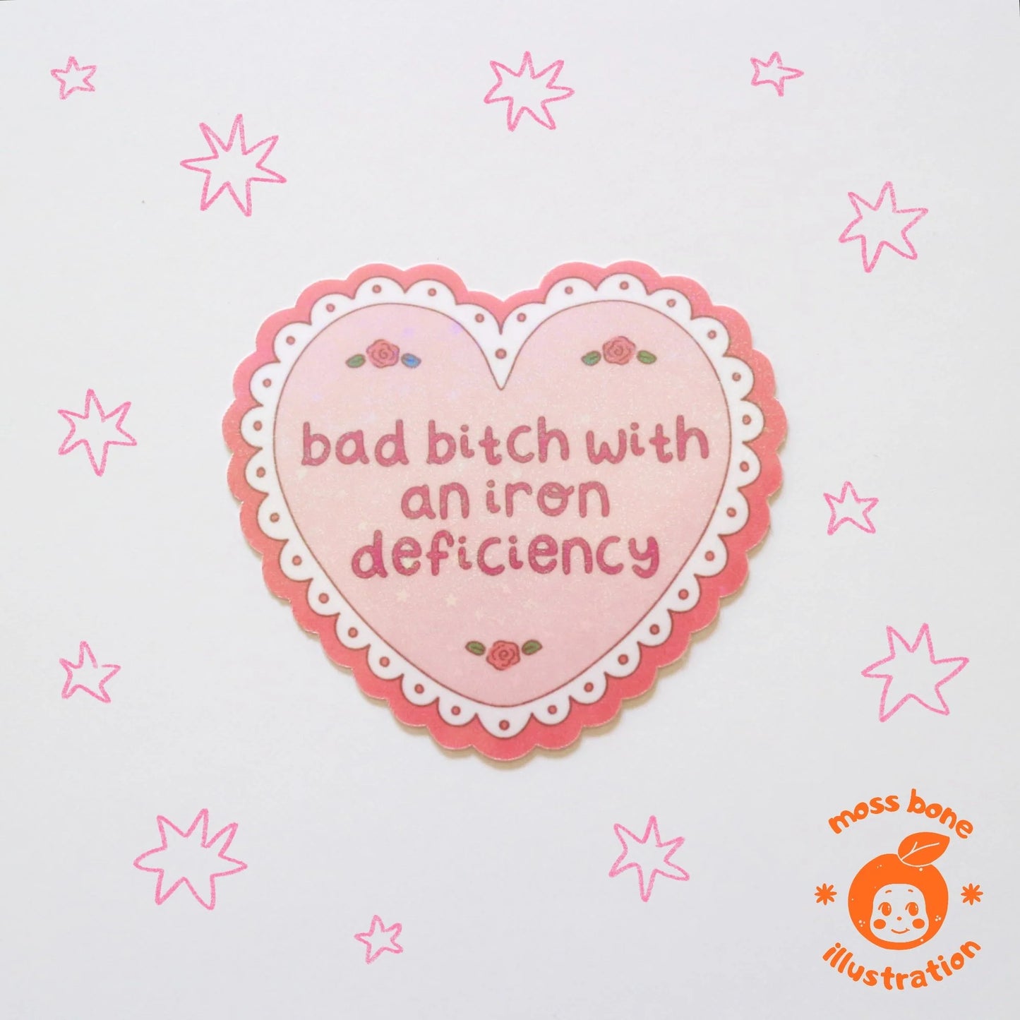 Bad Bitch Stickers - Pink