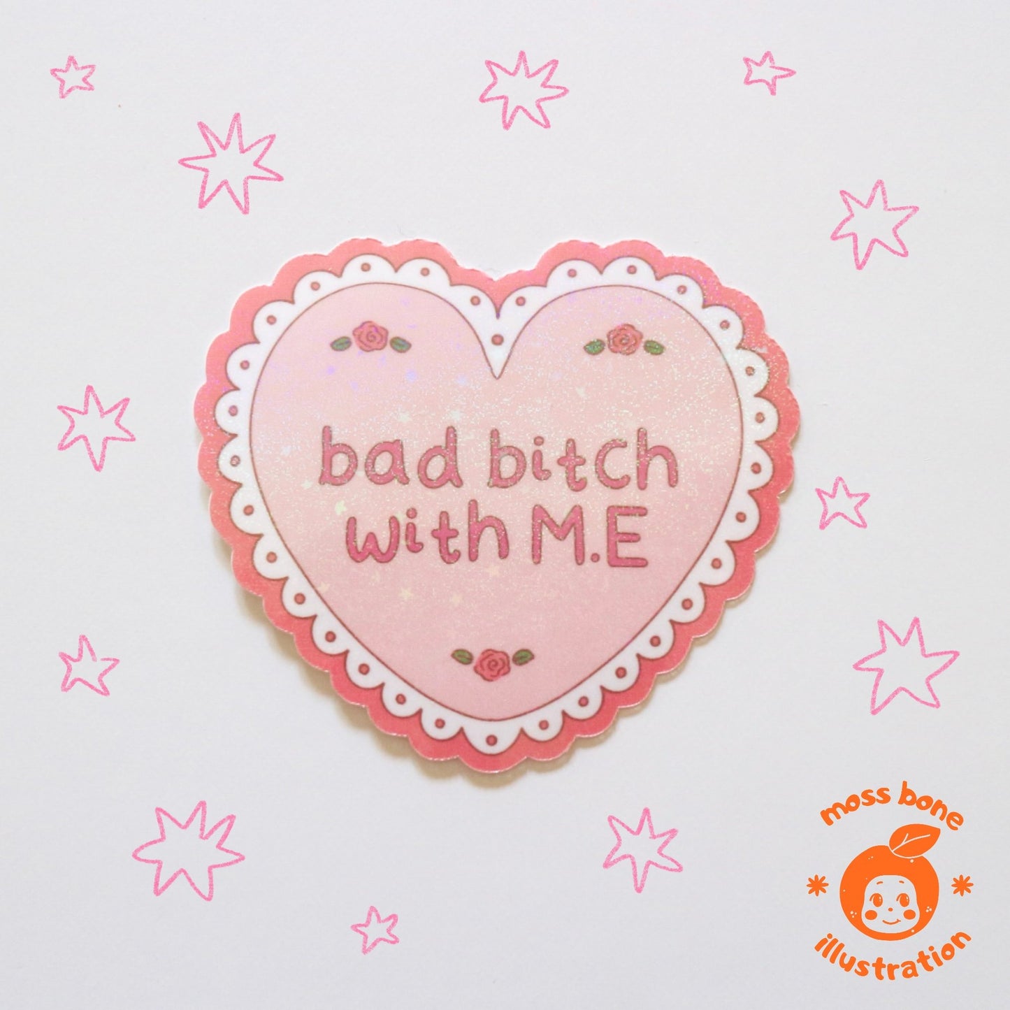 Bad Bitch Stickers - Pink