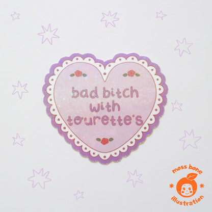 Bad Bitch Sticker - Purple