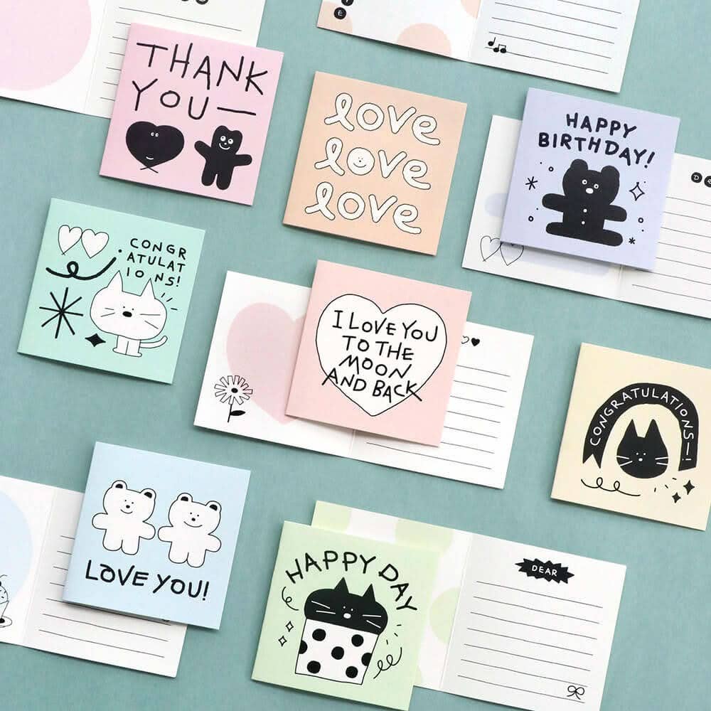 Doodle Mini Card Set – 24 Note Cards and Envelopes
