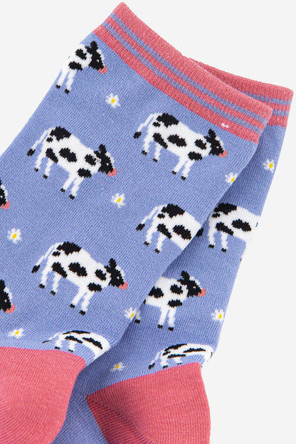 Blue Cow Socks