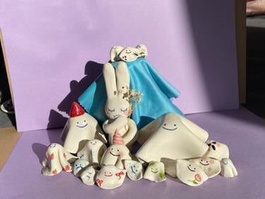 Teeny Tiny Ceramic Ghosts