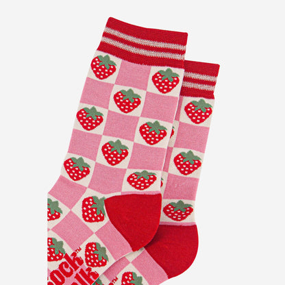 Checked Strawberry Socks