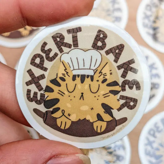 Expert Baker Cat  - Vinyl Sticker