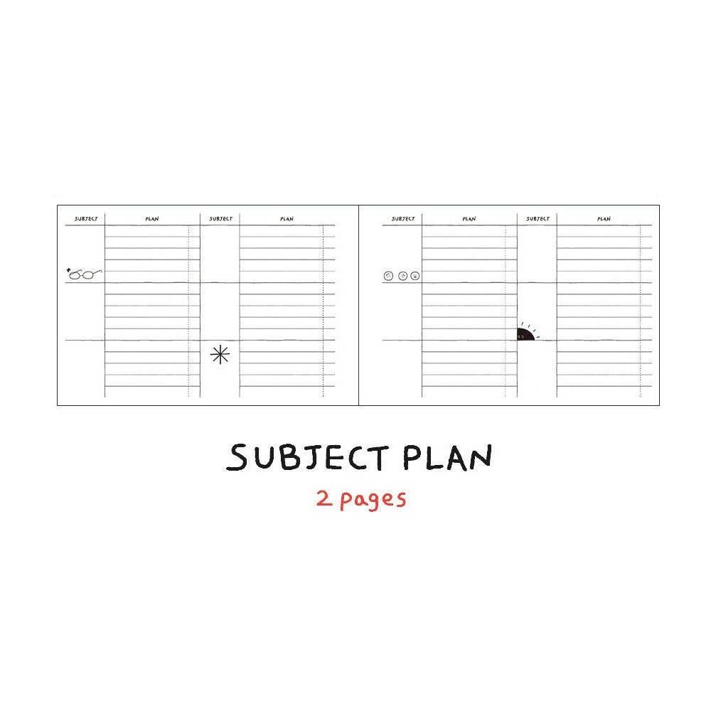 Doodle 6 Months Study Planner