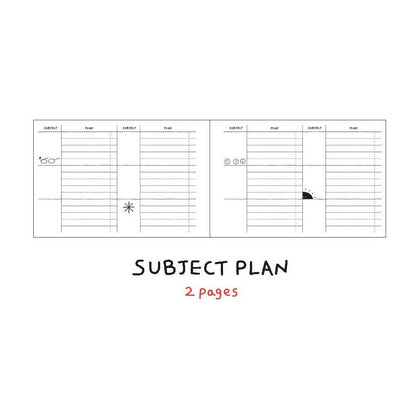 Doodle 6 Months Study Planner