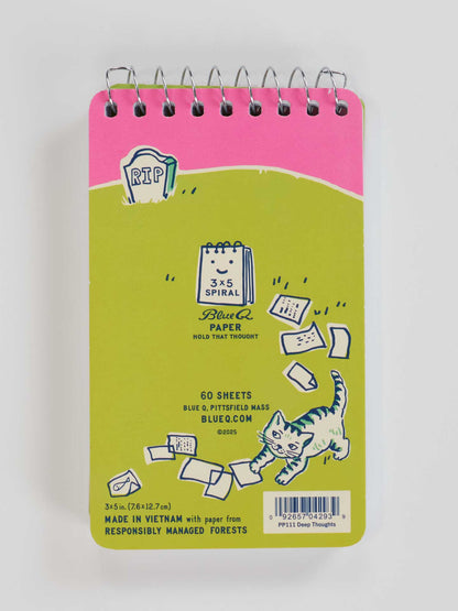 Deep Thoughts For My Cat to Inherit Notebook
