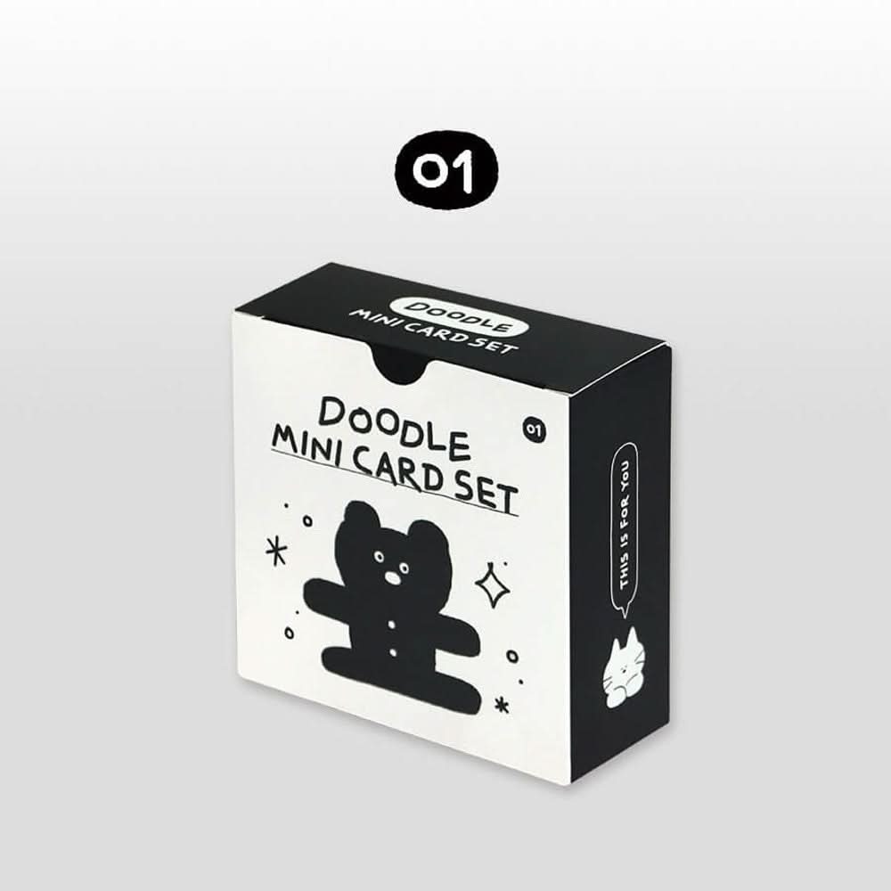 Doodle Mini Card Set – 24 Note Cards and Envelopes