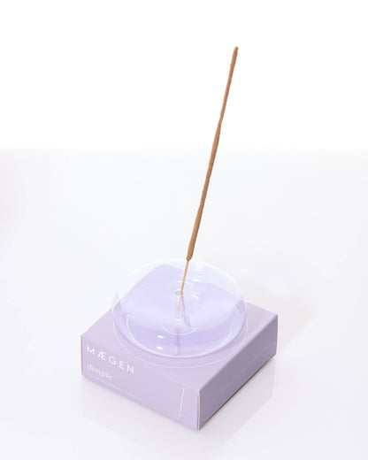 Glass Incense Holder - Lavender