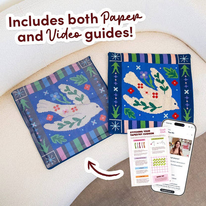 DARLING DOVE - Tapestry Needlepoint Cushion Kit