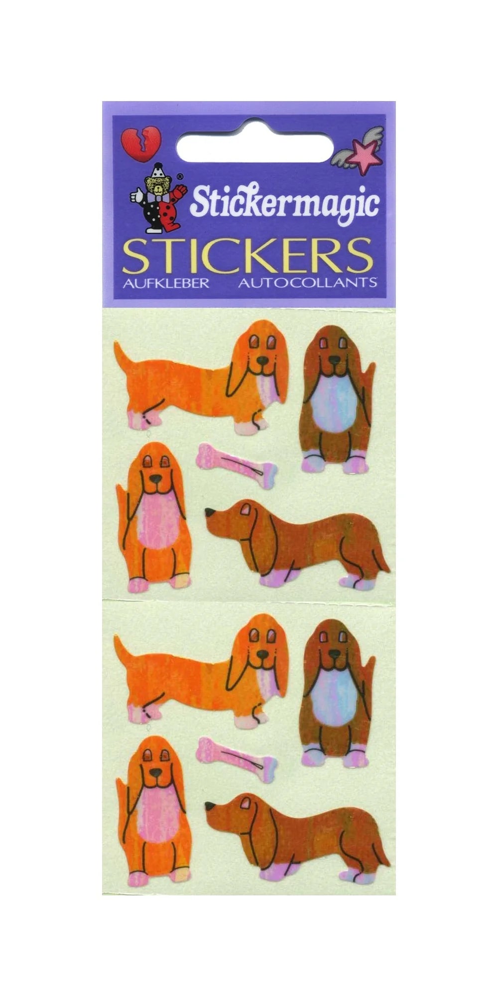 Dogs - Basset Hounds Sticker Sheet
