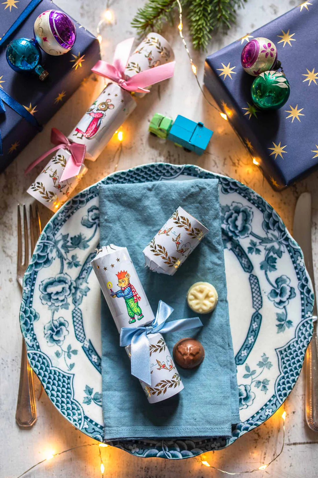 Chocolate Truffle Christmas Crackers - Vintage Critters
