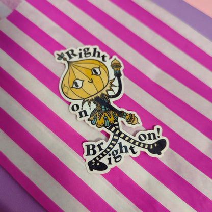 Right On, Brighton! Pavvy The Pavilion Girl - Vinyl Sticker - Wholesale Case of 6 Units