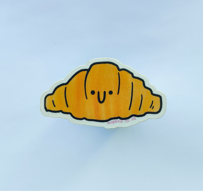 Croissant  - Vinyl Sticker - Wholesale Case of 6 Units