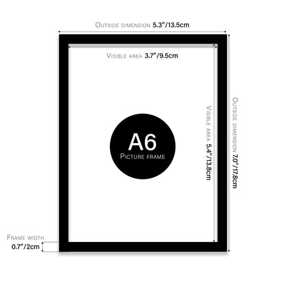 Black Picture Frame A5 A4 A3