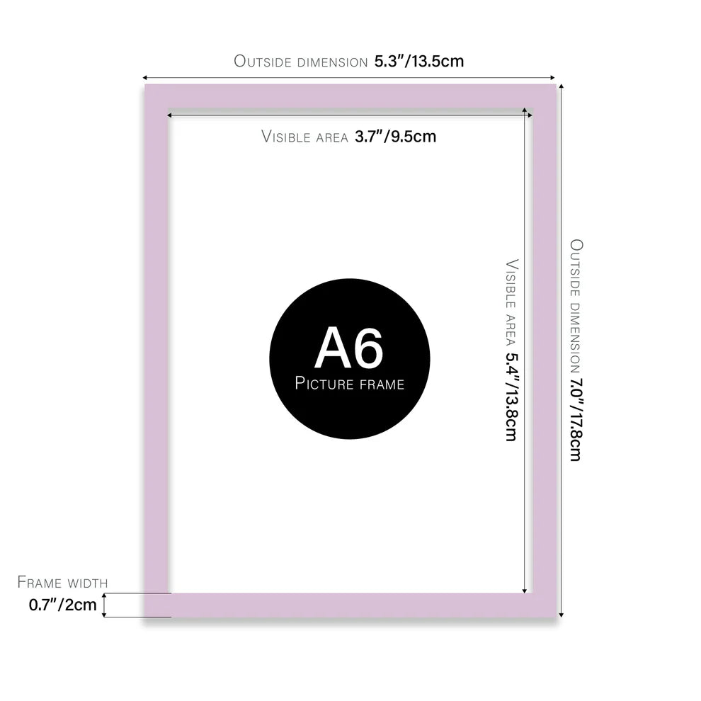 Lilac Picture Frame A5 A4 A3