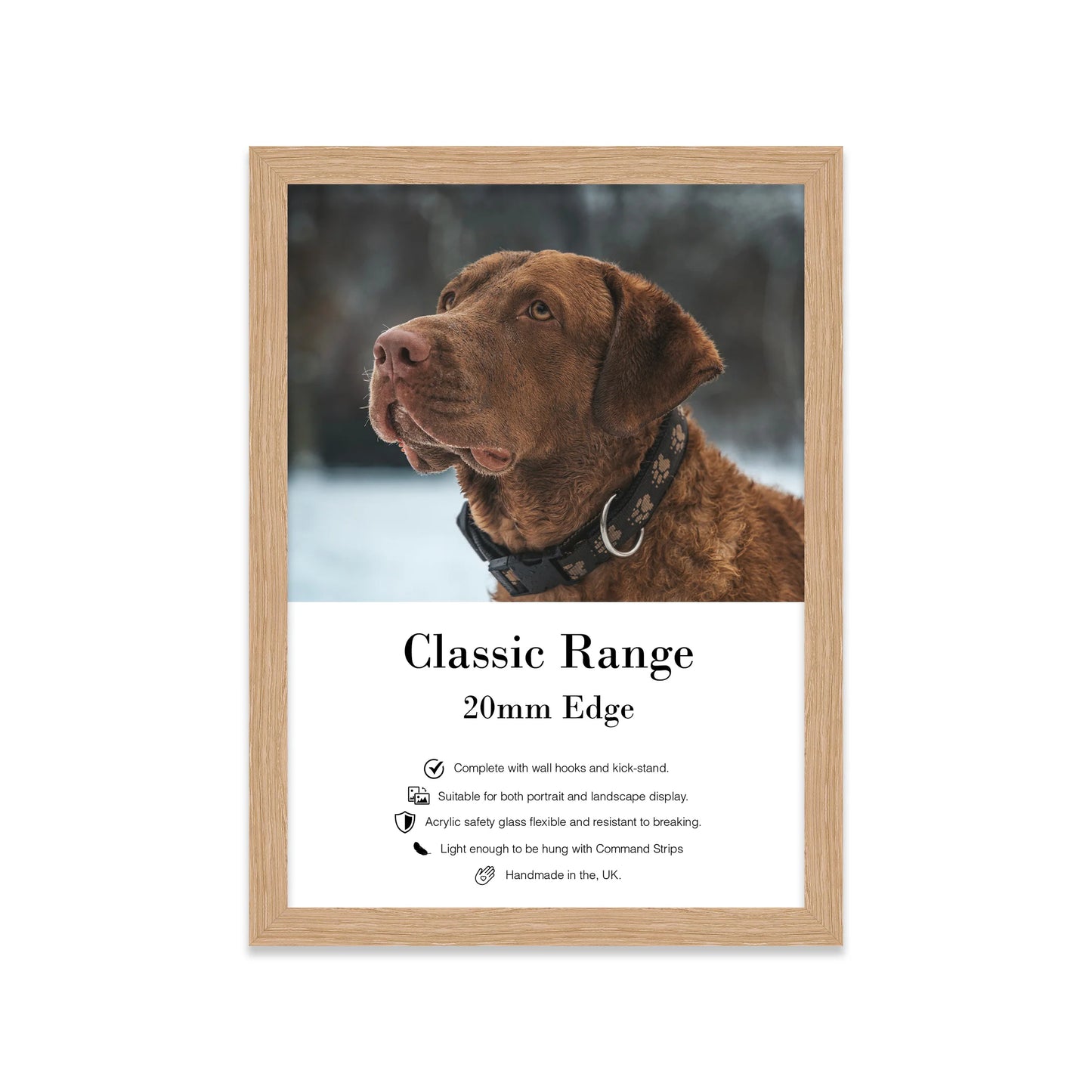 Oak Picture Frame A5 A4 A3