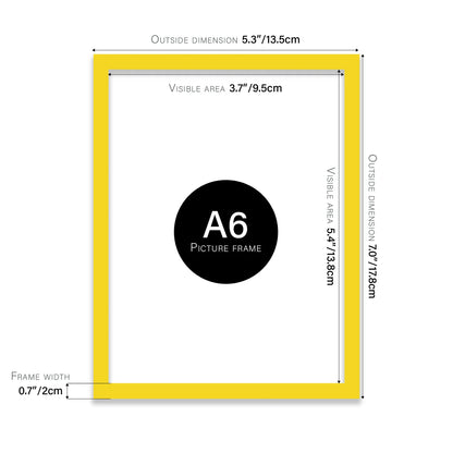 Yellow Picture Frame A5 A4 A3
