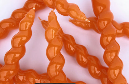 Orange Wavy Candles