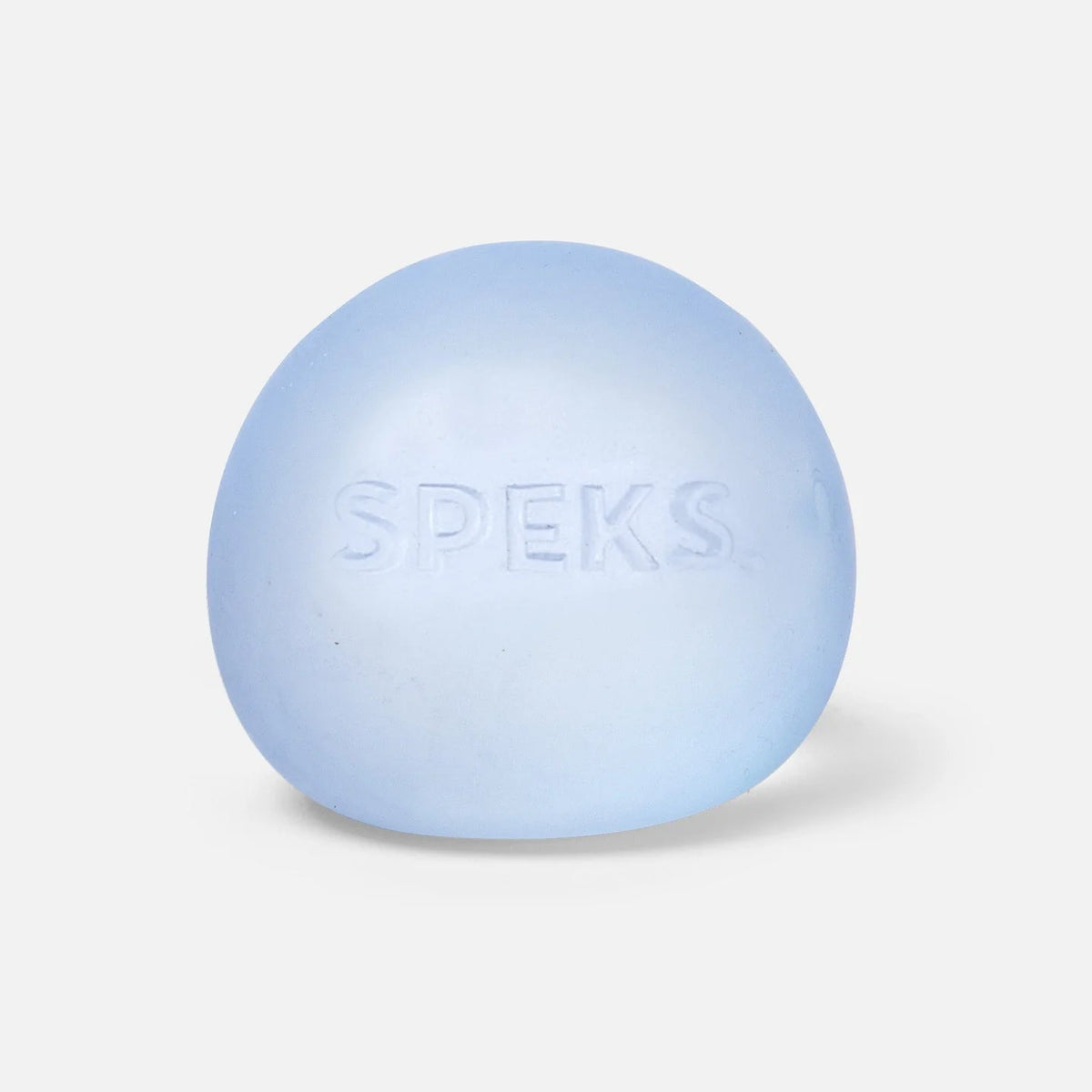 A single light blue oval-shaped gel pad with the brand name 'SPEKS' embossed on the front, set against a clean white background.