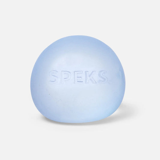 A single light blue oval-shaped gel pad with the brand name 'SPEKS' embossed on the front, set against a clean white background.