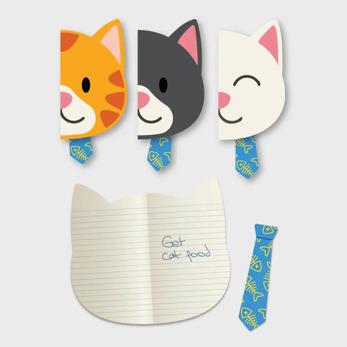 Cat Notebook With Book Mark