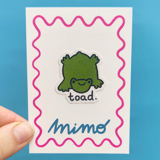 Toad. - Vinyl Sticker - Wholesale Case of 6 Units