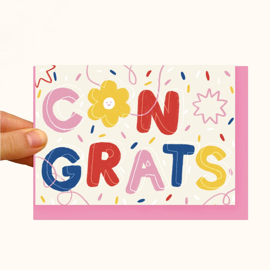 Congrats -  Pearlescent Friendship Card - WS Case of 6 Units