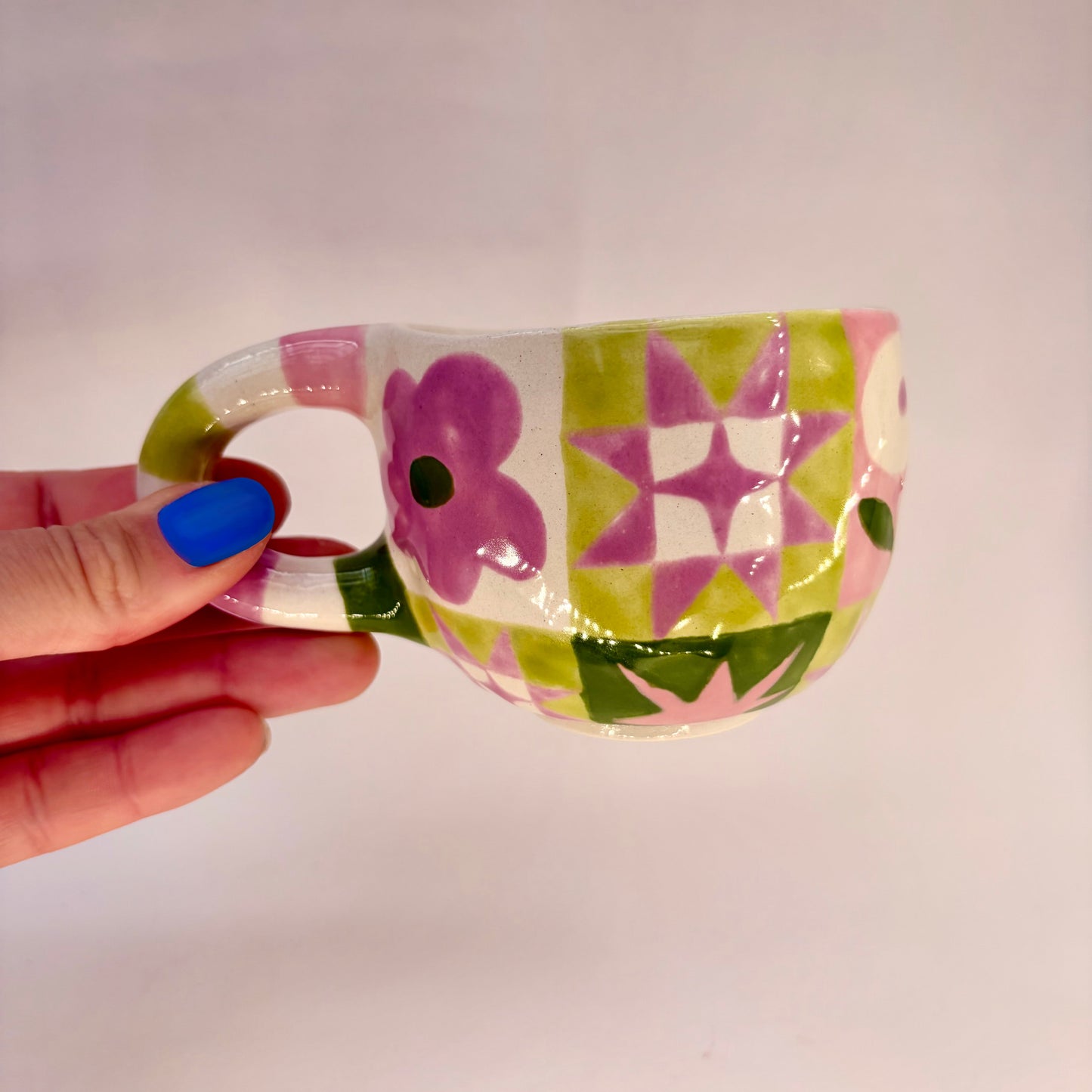 Spring Quilt Ceramic Mug