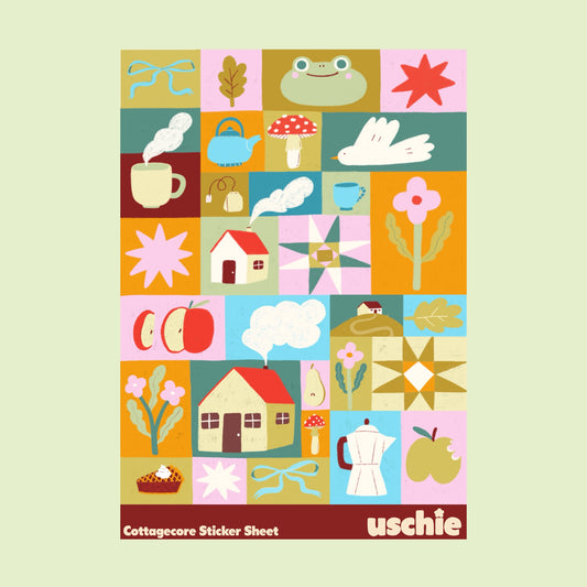 Cottagecore Sticker Sheet